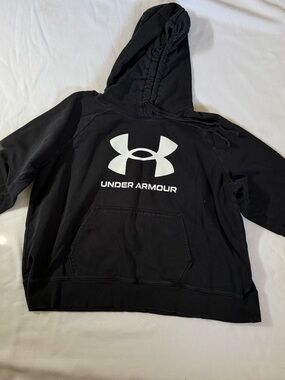 Under Armour Black Hoodie with White Logo